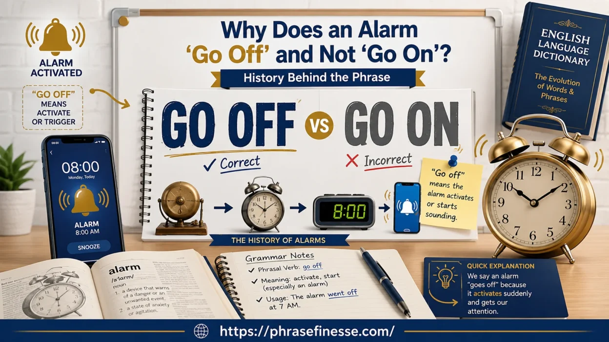 Alarm “Go Off” and Not “Go On”