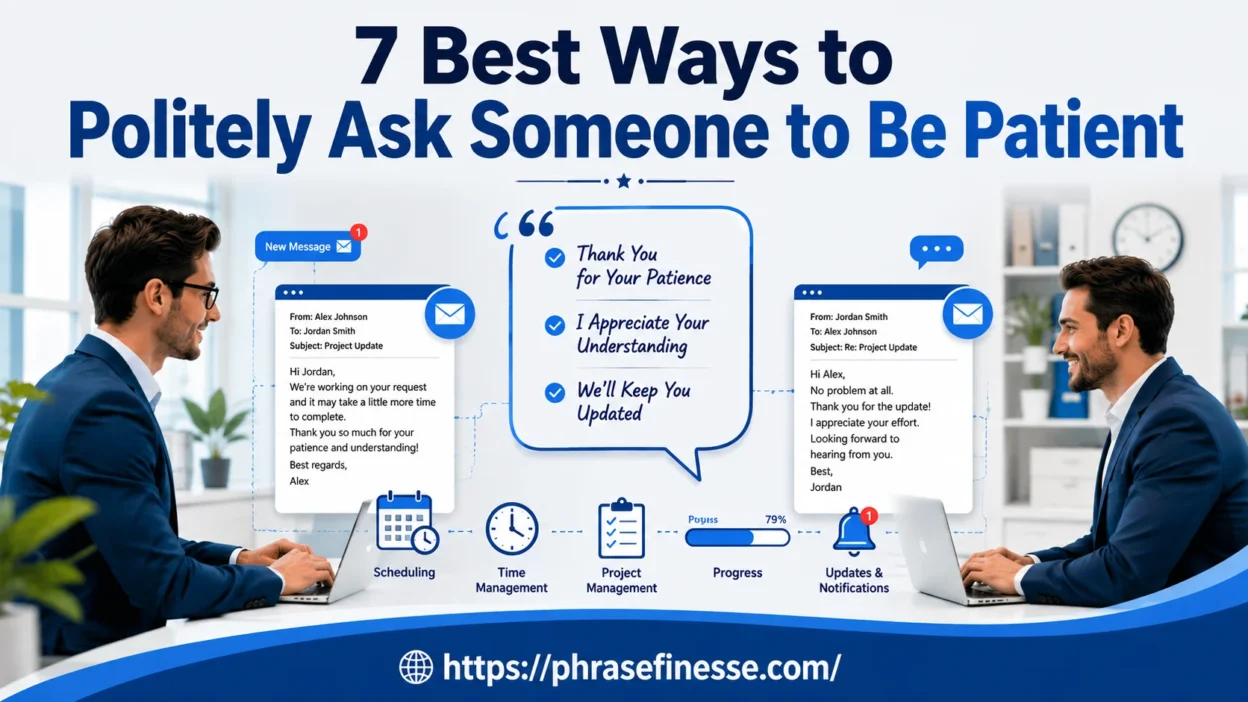 Best Ways to Politely Ask Someone to Be Patient