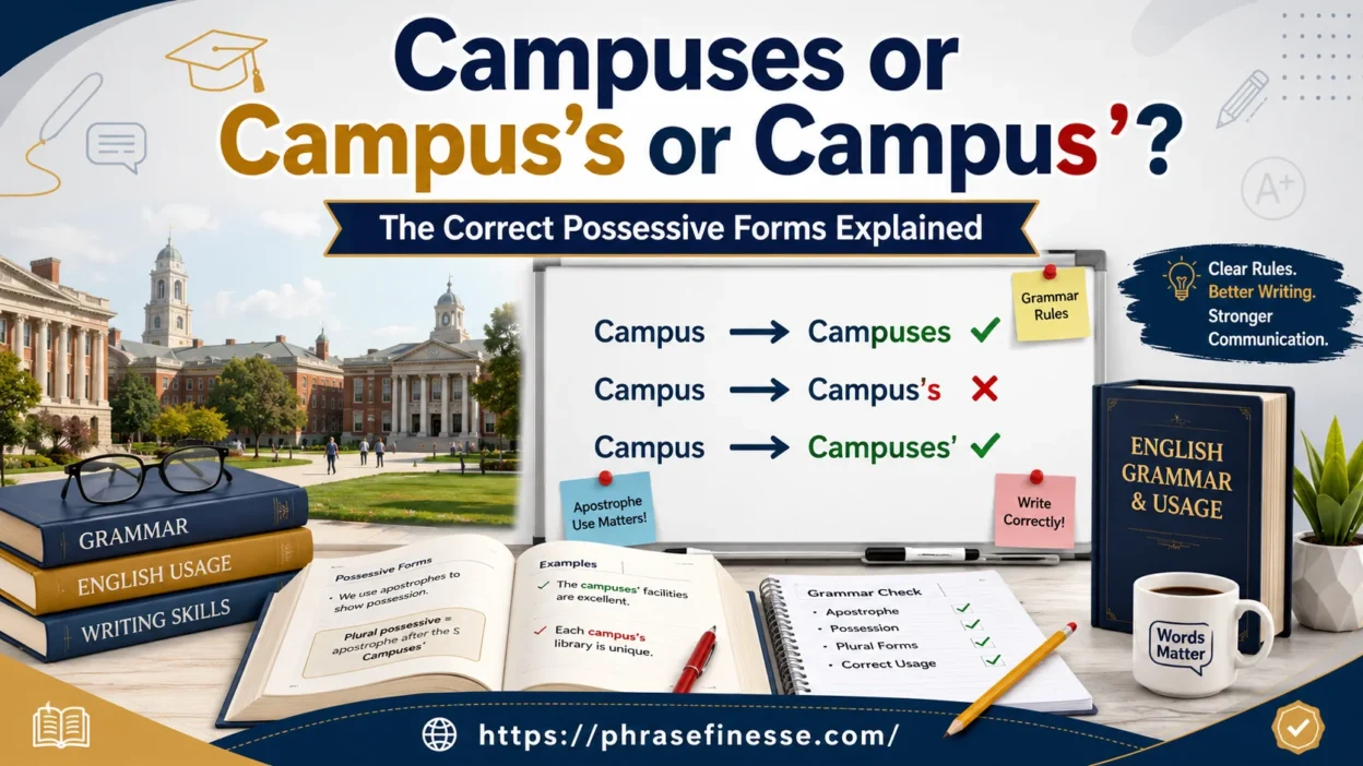 Campuses or Campus’s or Campus’