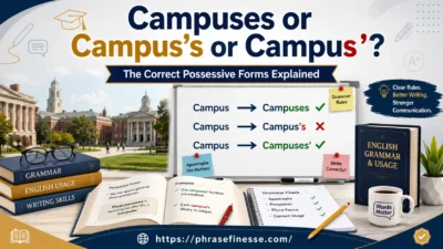 Campuses or Campus’s or Campus’