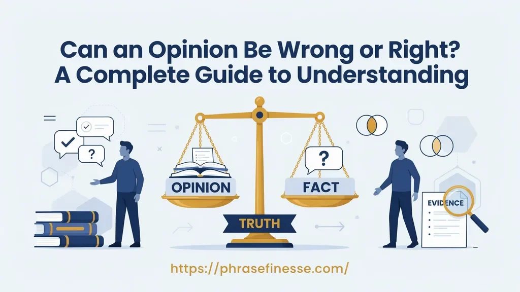 Can an Opinion Be Wrong or Right