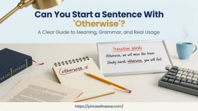 Can You Start a Sentence With “Otherwise"