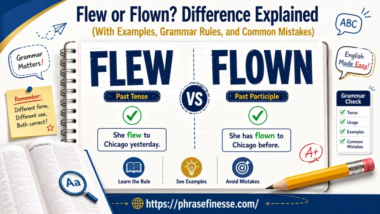Flew or Flown