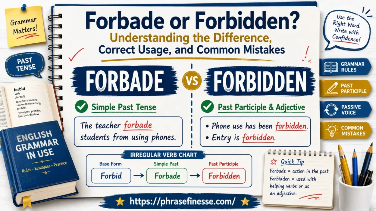 Forbade or Forbidden