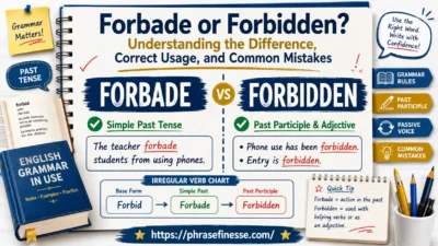 Forbade or Forbidden