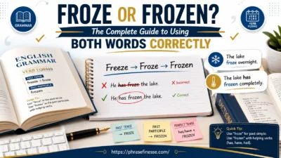 Froze or Frozen
