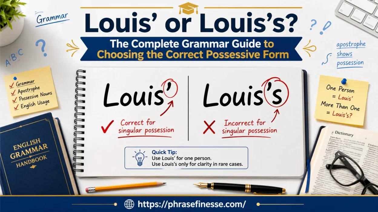 Louis’ or Louis’s