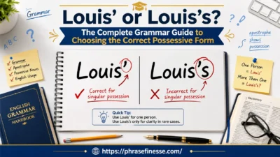 Louis’ or Louis’s