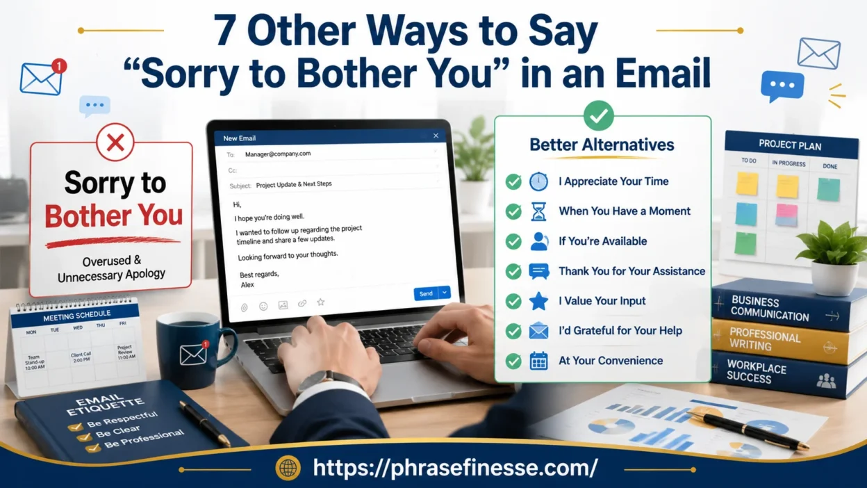 Other Ways to Say “Sorry to Bother You”