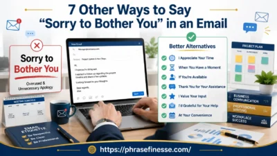 Other Ways to Say “Sorry to Bother You”