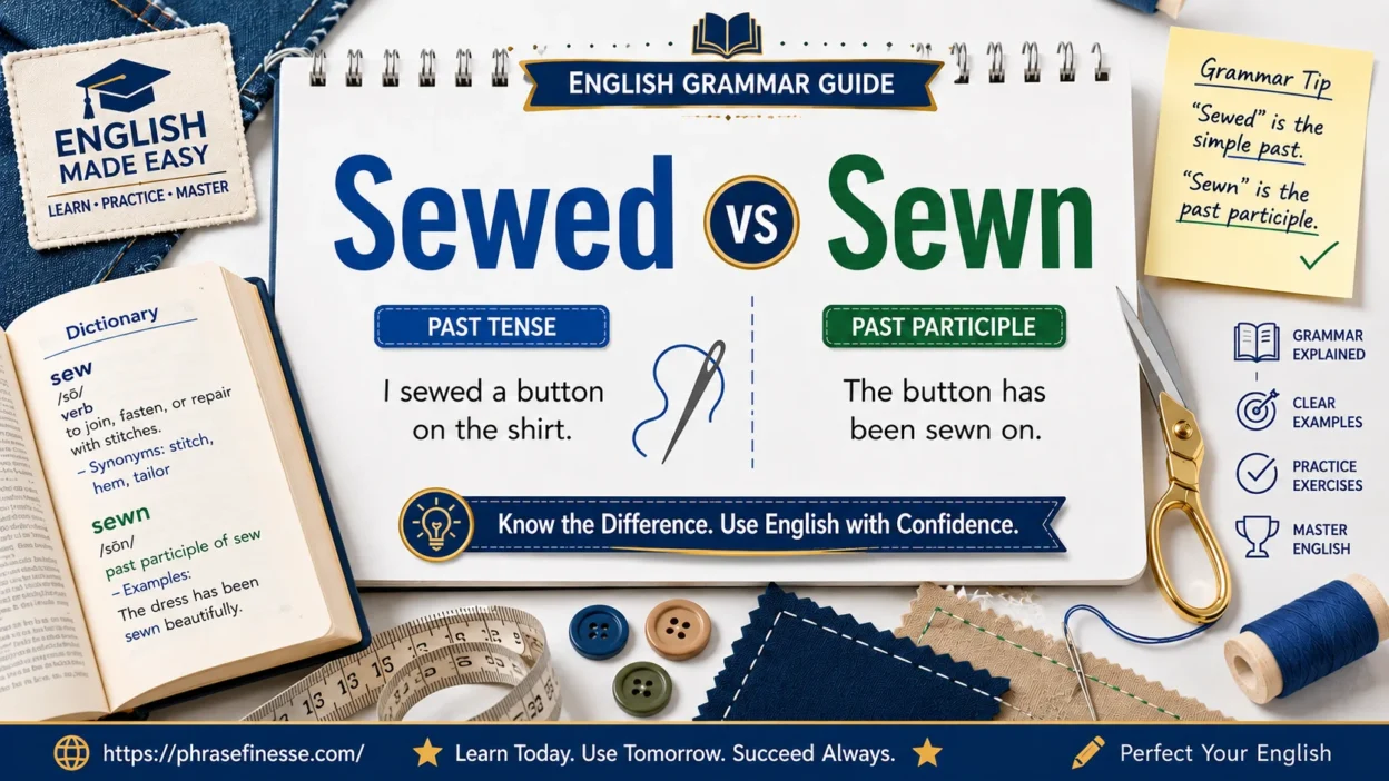 Sewed or Sewn