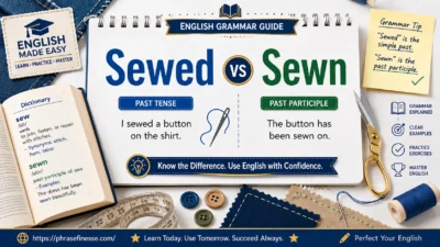 Sewed or Sewn