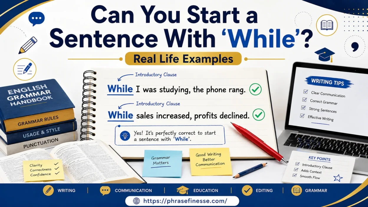 Start a Sentence With “While”