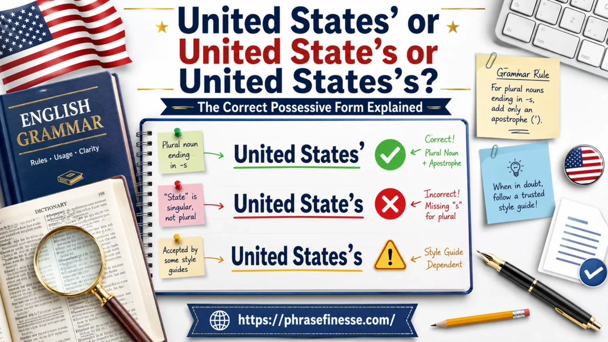 United States’ or United State’s or United States’s