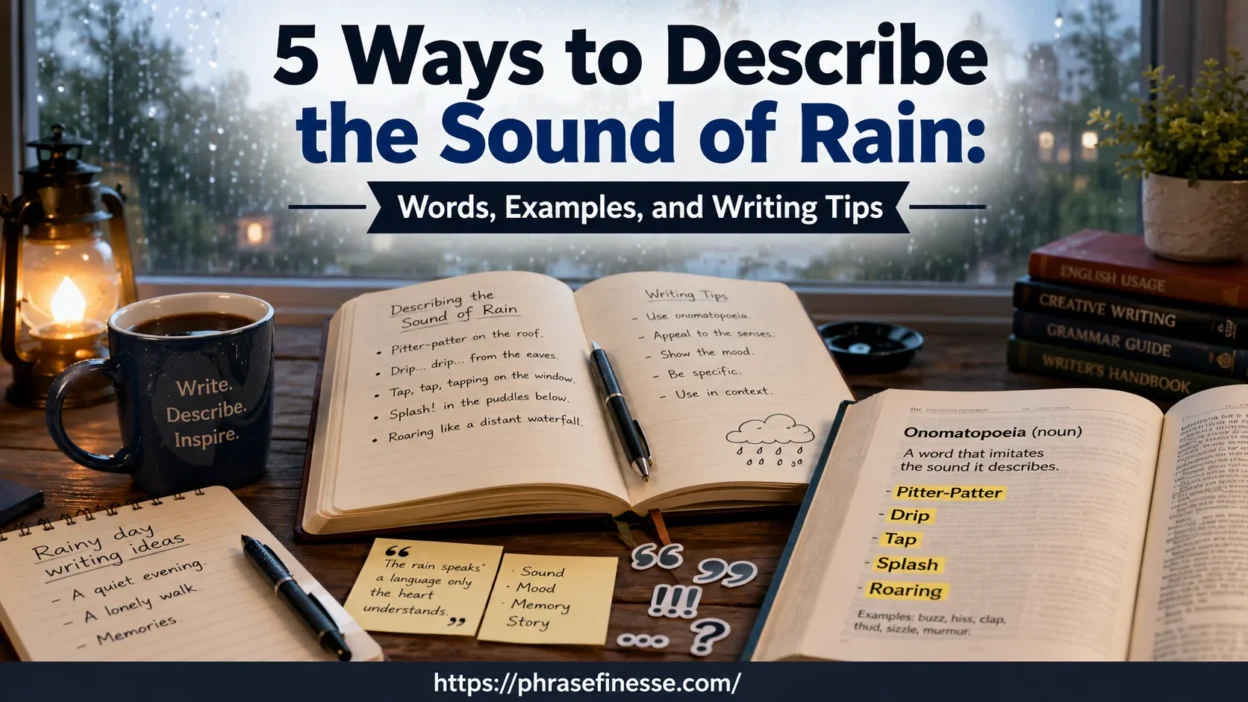 Ways to Describe the Sound of Rain