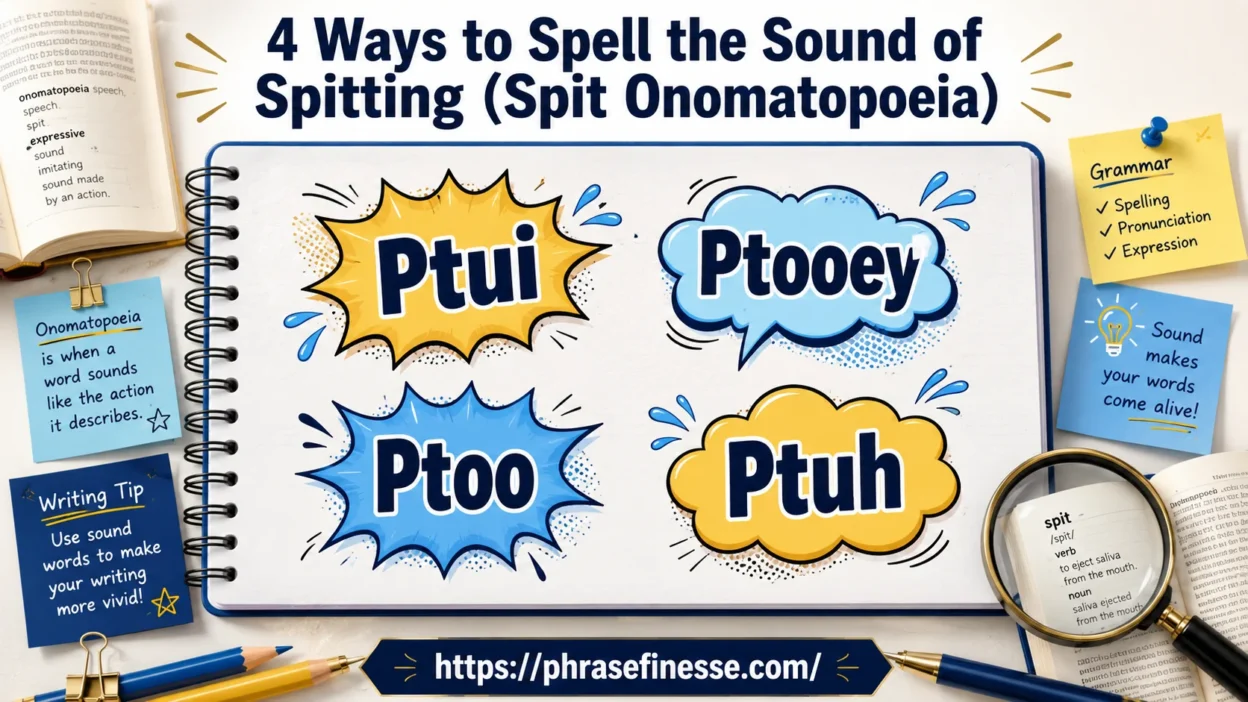 Ways to Spell the Sound of Spitting