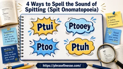 Ways to Spell the Sound of Spitting