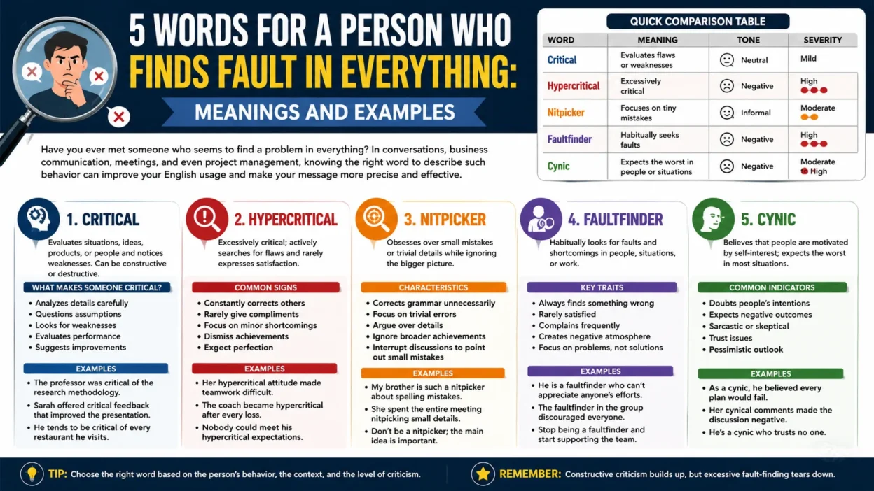 Who Finds Fault in Everything