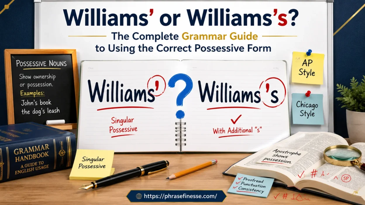Williams’ or Williams’s