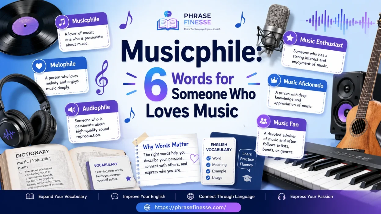 Words for Someone Who Loves Music 