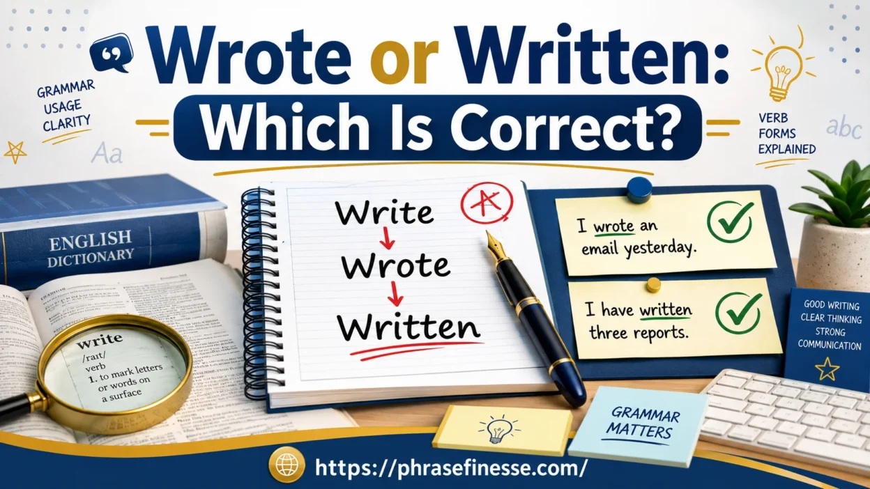Wrote or Written
