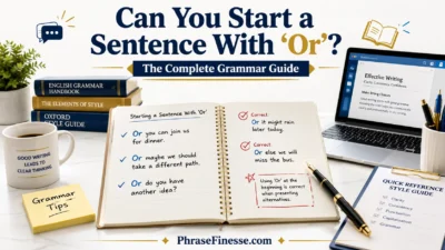 Can You Start a Sentence With “Or”