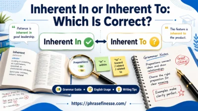 Inherent In or Inherent To