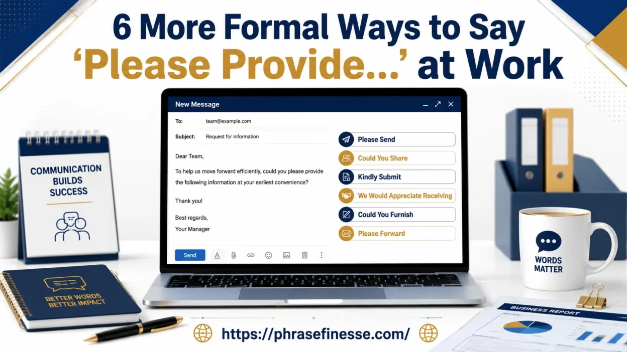 More Formal Ways to Say “Please Provide…”