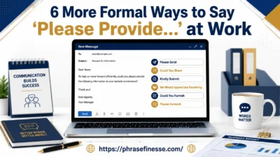 More Formal Ways to Say “Please Provide…”