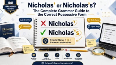 Nicholas’ or Nicholas’s