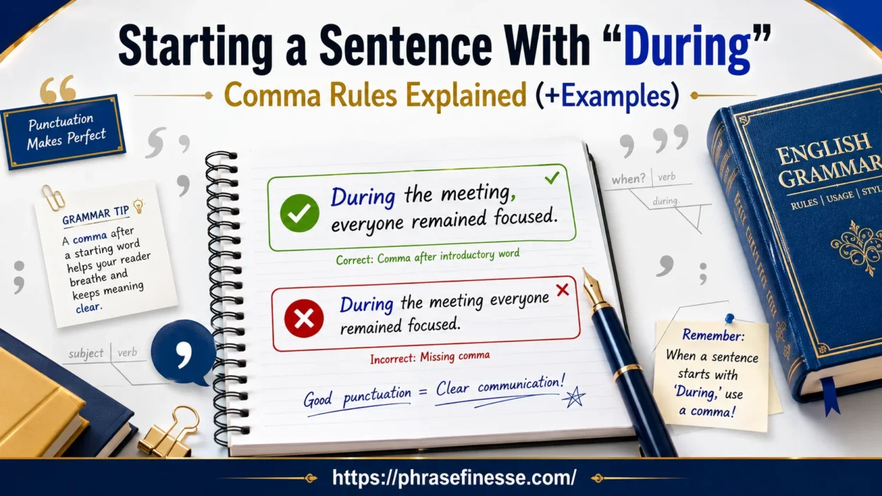 Start a Sentence With “During”