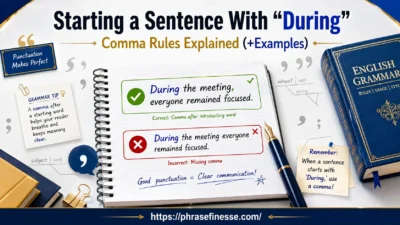 Start a Sentence With “During”