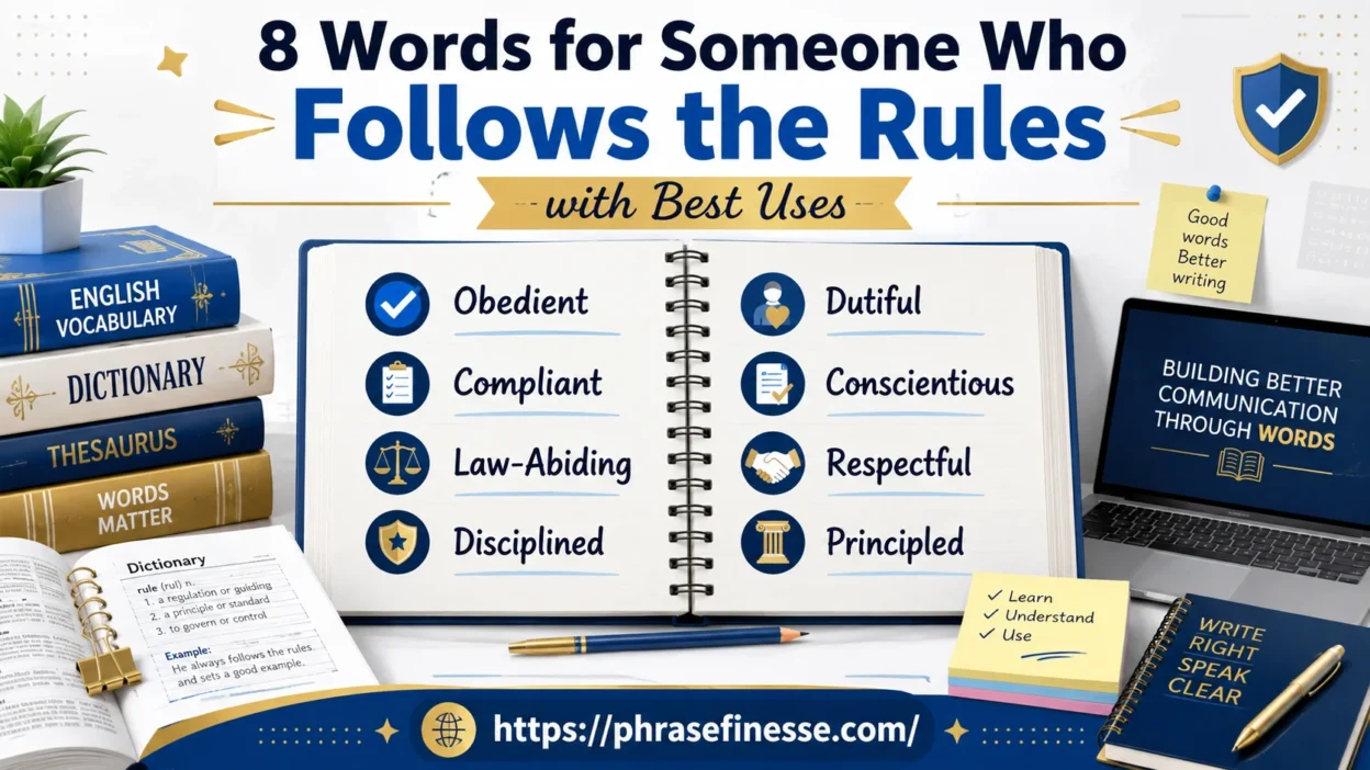 Words for Someone Who Follows the Rules