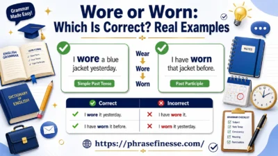 Wore or Worn