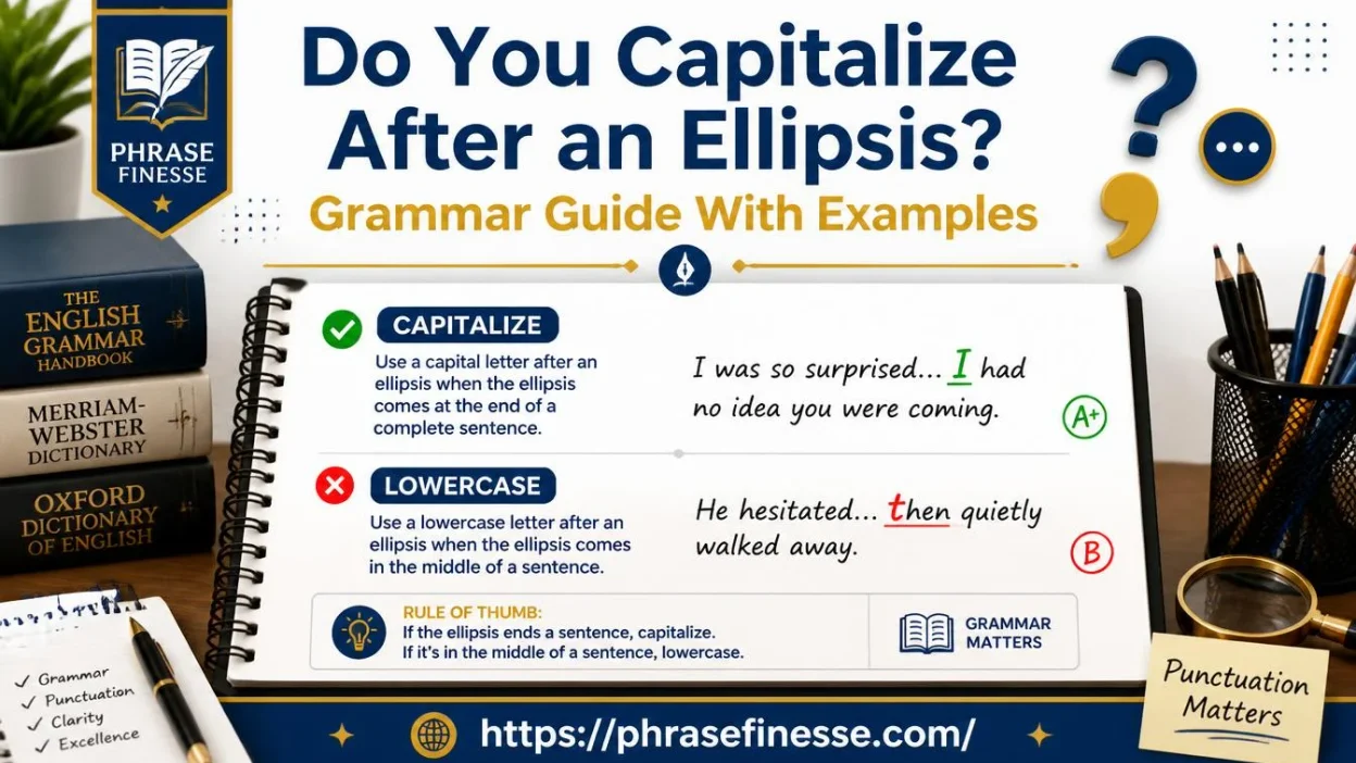 Do You Capitalize After an Ellipsis