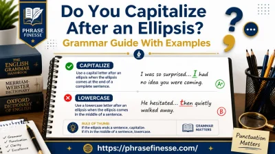 Do You Capitalize After an Ellipsis