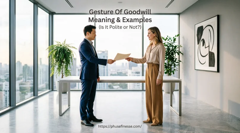 Gesture of Goodwill