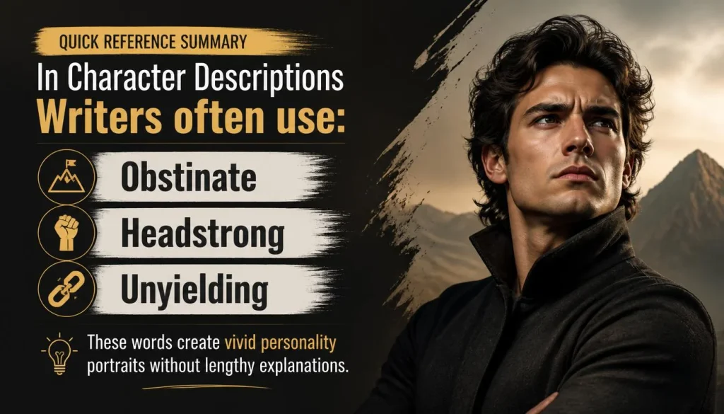 In Character Descriptions