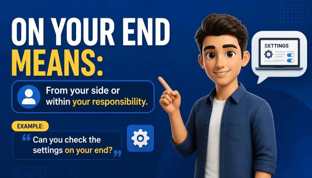 On Your End
