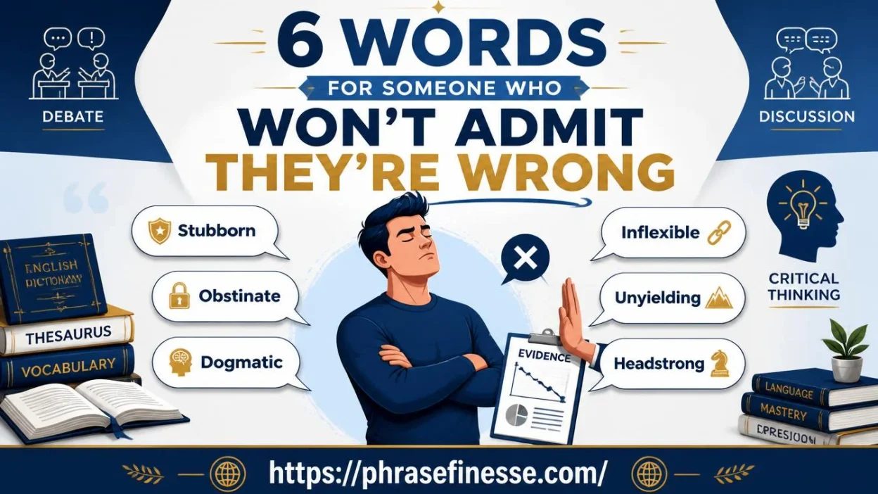 Someone Who Won’t Admit They’re Wrong 