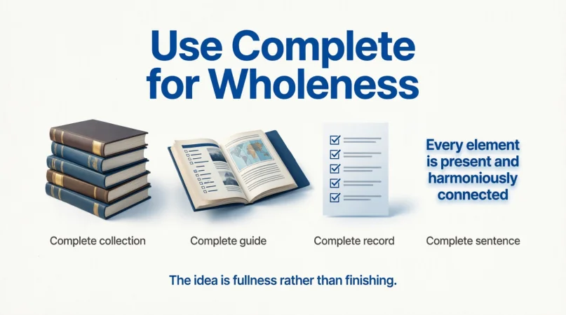 Use Complete for Wholeness