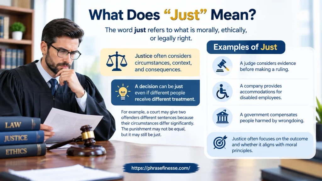 What Does "Just" Mean?