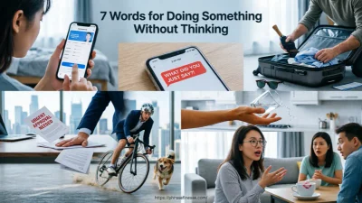 Words for Doing Something Without Thinking 
