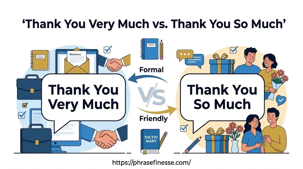 Thank You Very Much vs. Thank You So Much
