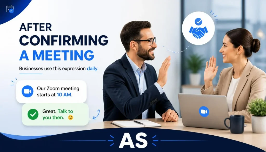After Confirming a Meeting