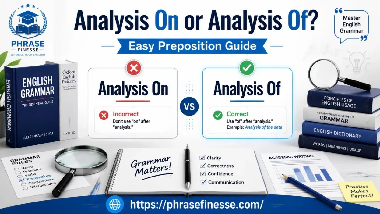 Analysis On or Analysis Of