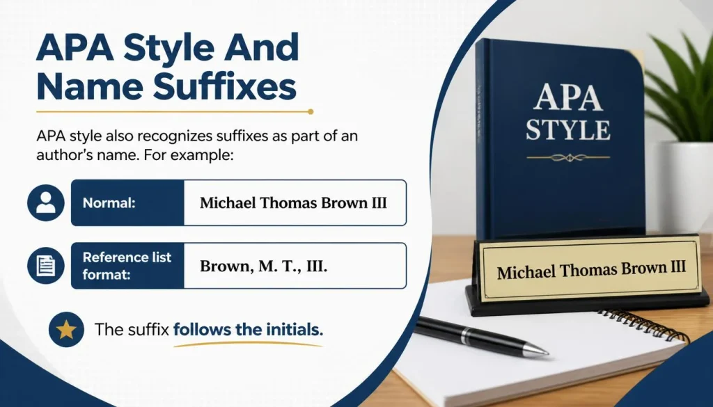 APA Style And Name Suffixes