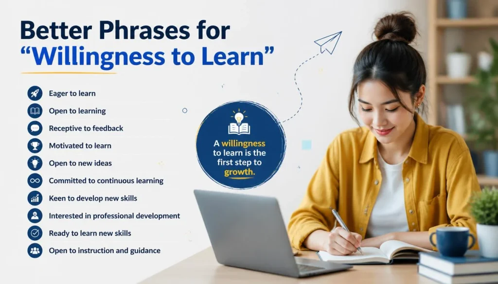 Better Phrases for “Willingness to Learn”