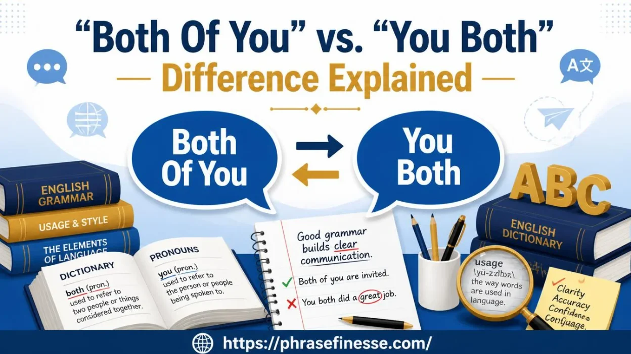 “Both Of You” vs. “You Both” Difference Explained