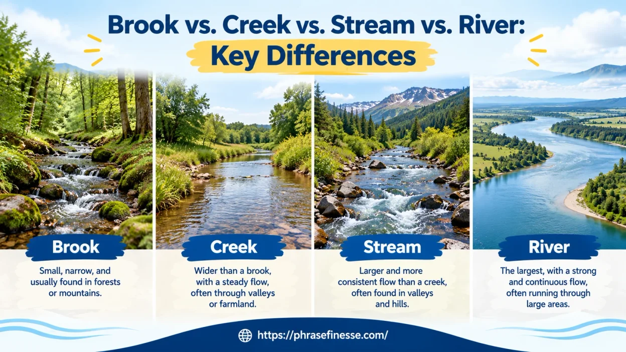 Brook vs. Creek vs. Stream vs. River